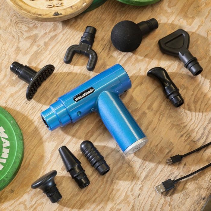 Mini-pistolet de relaxation et de récupération musculaire Relmux InnovaGoods - Bleu