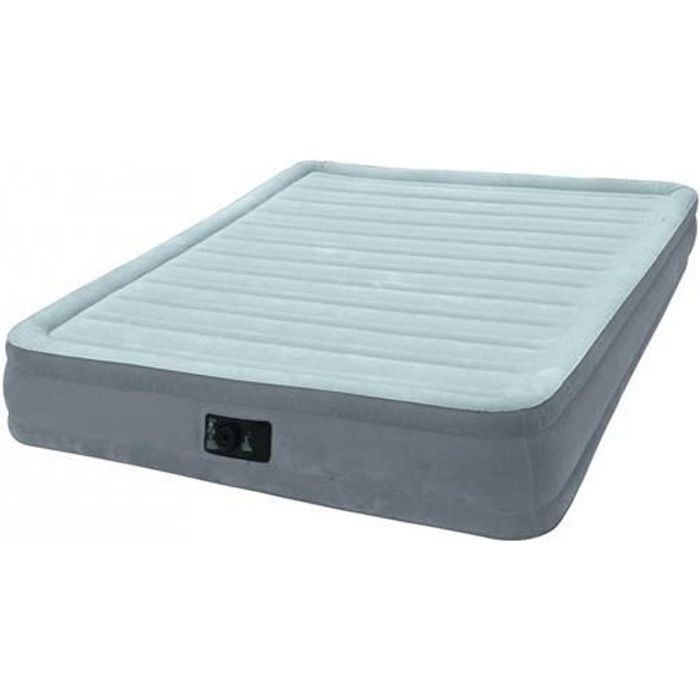 Lit gonflable - Intex - Comfort Plush - 2 places - 150 x 200 cm - Gris
