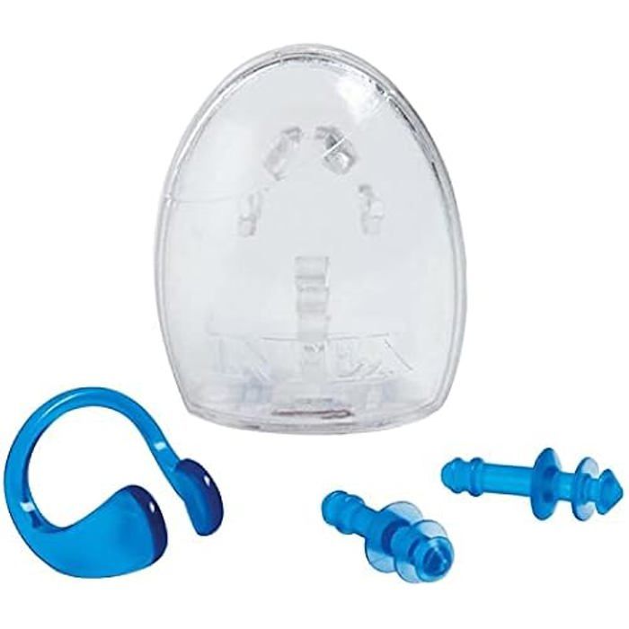 Ensemble Bouchons d'oreilles et Pince-Nez - INTEX - Modèle 55609 - Durable - Facile à utiliser - Design élégant