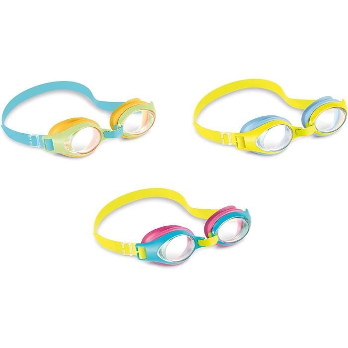 Lunettes de natation - Intex - Junior - Confortables - Robustes - Vision claire
