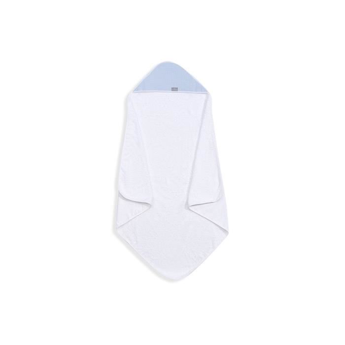 Cape De Bain-100X100-400 Gsm Coton Terry-Mod.Astrid-Blanc-Bleu