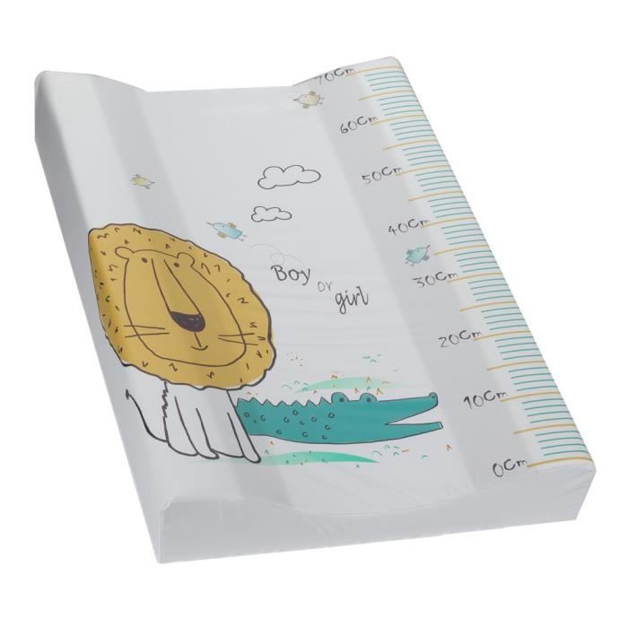 Interbaby matelas à langer Leeuw 70 x 55 cm PVC blanc