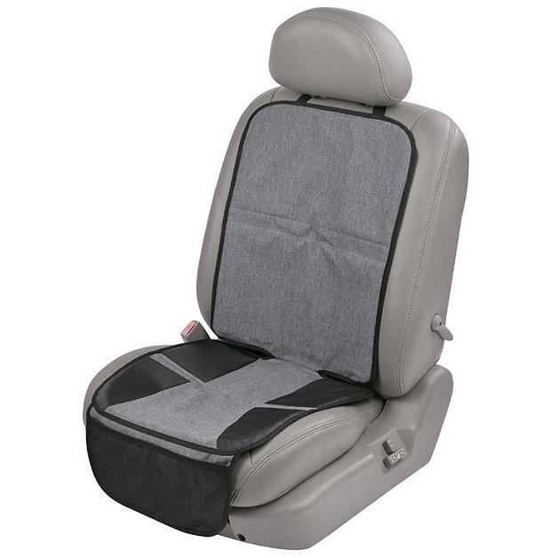 Interbaby protection de siège antidérapante polyester/PVC gris/noir