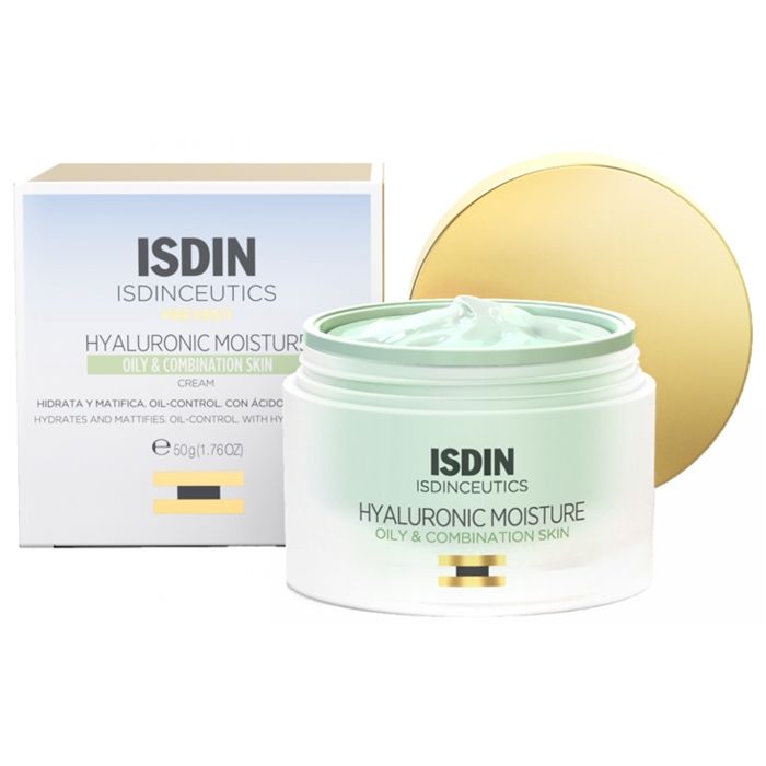 Crème hydratante Isdin Isdinceutics Hyaluronic Moisture pour peaux grasses et mixtes - 50 g