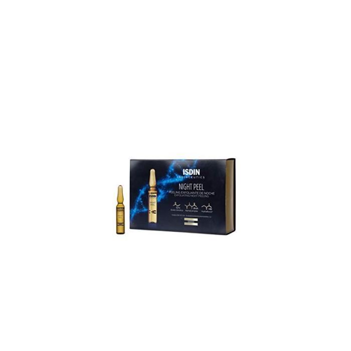 Peeling Nuit - Isdinceutics - 30 Ampoules - 2ml - Hypoallergénique - Tous types de peau