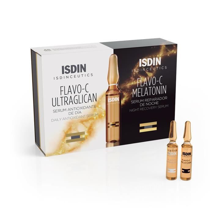Isdin Flavo-C Routine Jour et Nuit 20 ampoules