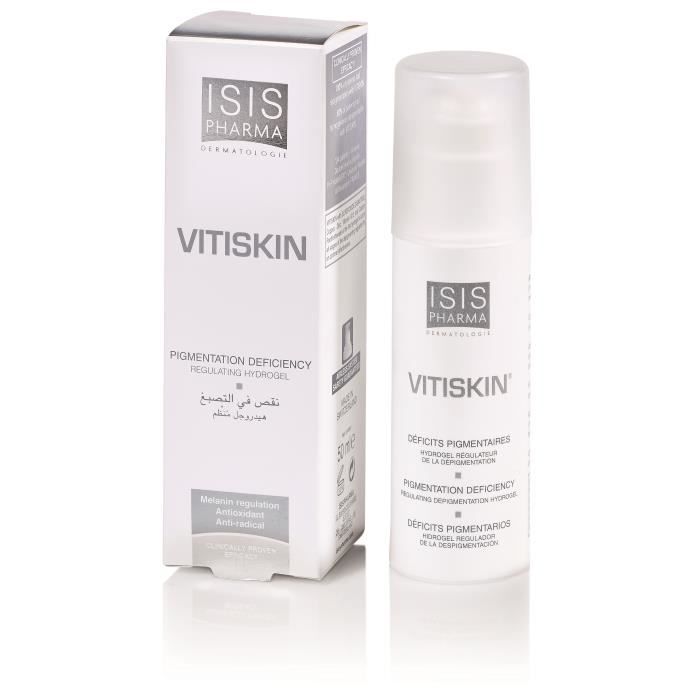 Isispharma Vitiskin Hydrogel Régulateur Repigmentation Peau 50ml