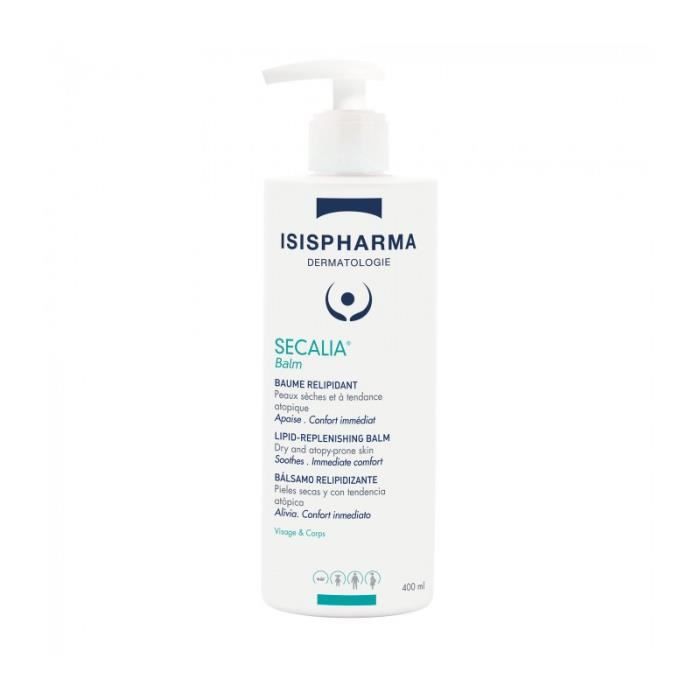 Isispharma secalia balm baume relipidant 400ml TU Blanc