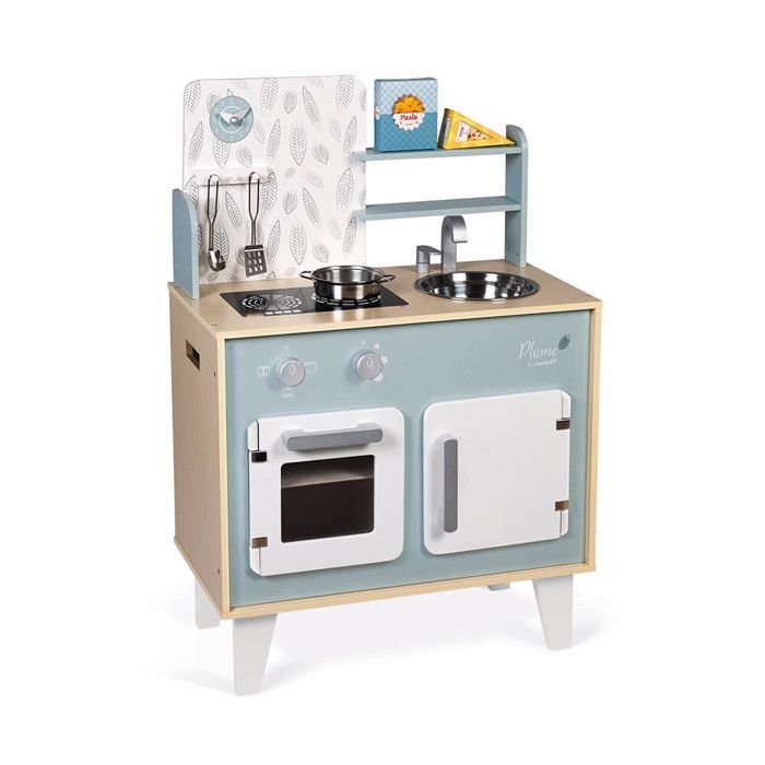 Cuisine Plume Enfant - JANOD - Jouet d'imitation en Bois - Gris - Mixte - Dès 3 ans
