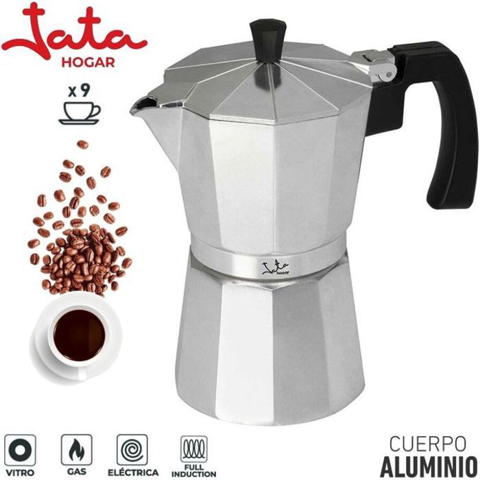 CAFETIÈRE JATA   CCA9 ITALIENNE 9TASSES, INOX