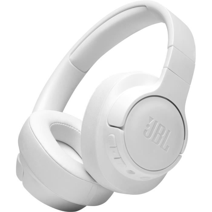 JBL Tune 710 BT - Casque circum-auriculaire sans fil - Son JBL Pure Bass - Bluetooth 5.0 - Jusqu'à 50h d'autonomie - Blanc