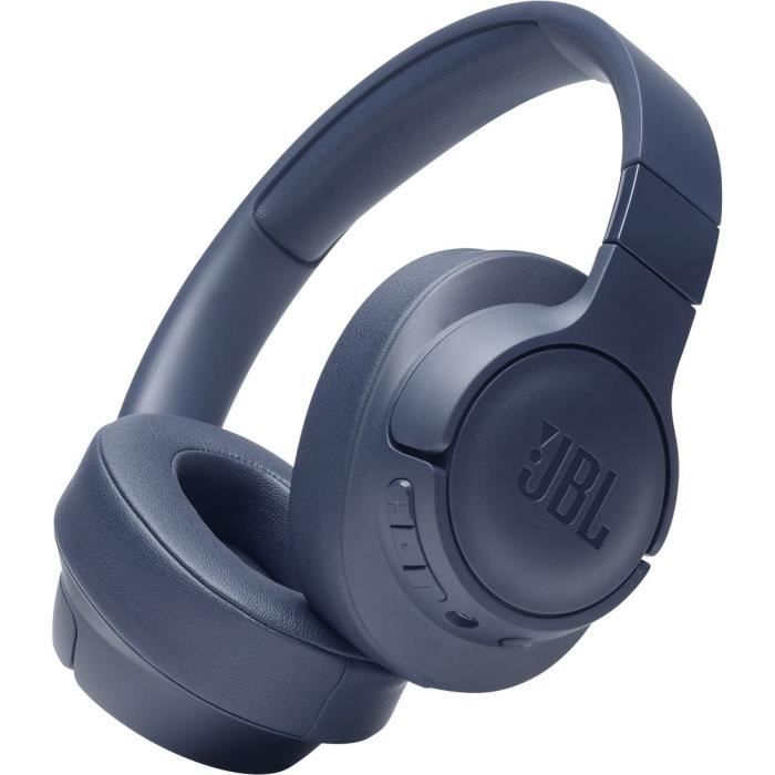 JBL Tune 710 BT - Casque circum-auriculaire sans fil - Son JBL Pure Bass - Bluetooth 5.0 - Jusqu'à 50h d'autonomie - Bleu