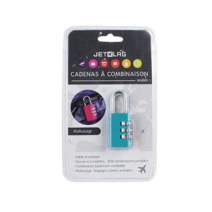 Cadenas à combinaison en métal valise placard (3137) Couleur aléatoire