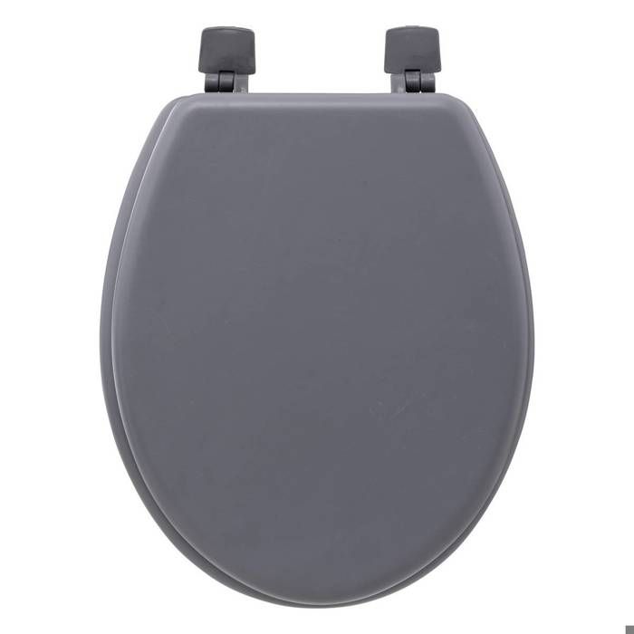 ABATTANT WC BOIS - GRIS