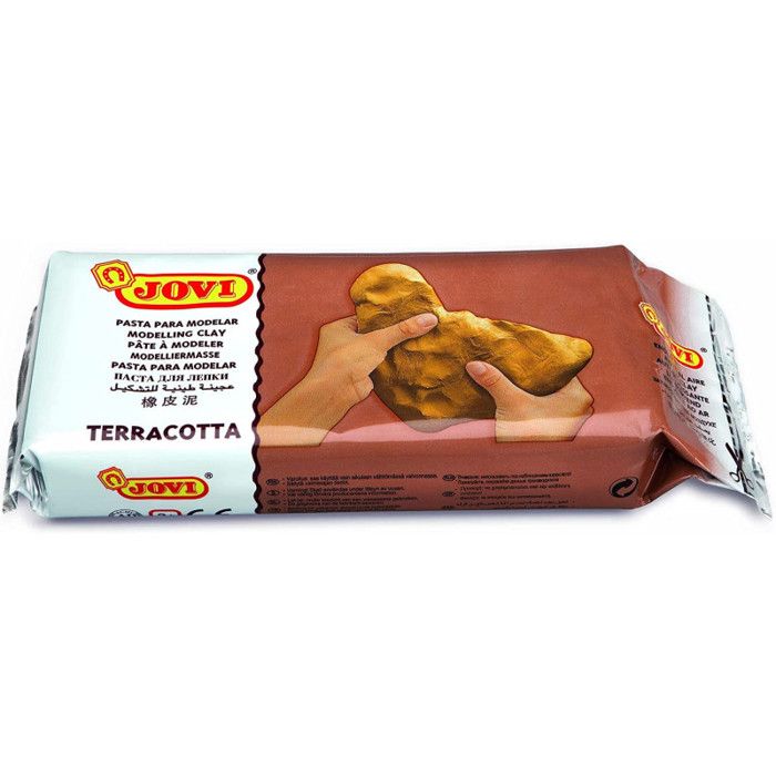 Pain de pâte à modeler autodurcissante de 1 kg couleur terre cuite