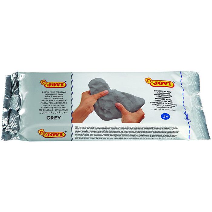 Pâte à modeler autodurcissante Jovi gris 250g