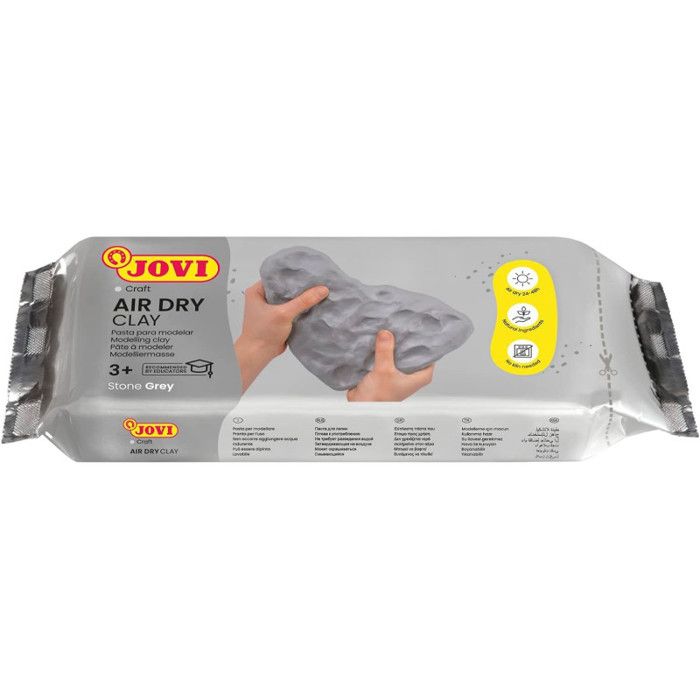 Jovi Air Dry Modeling Clay Grey 22 lb Non-Staining Perfect for Arts & Crafts Projects