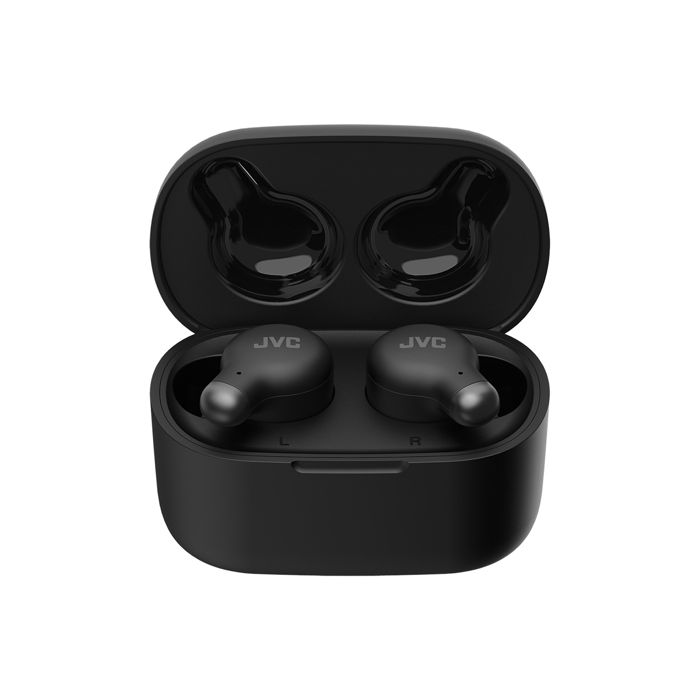 JVC HA-A25T Noir - Écouteurs intra-auriculaires True Wireless IPX4 - Bluetooth 5.3 - Commandes/Micro - Autonomie 7.5 + 28 heures - B