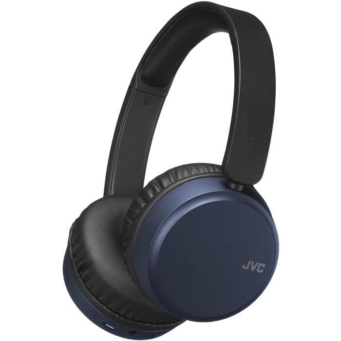 Casque Bluetooth,Noise Cancelling bleu JVC HA-S65BN-A-U