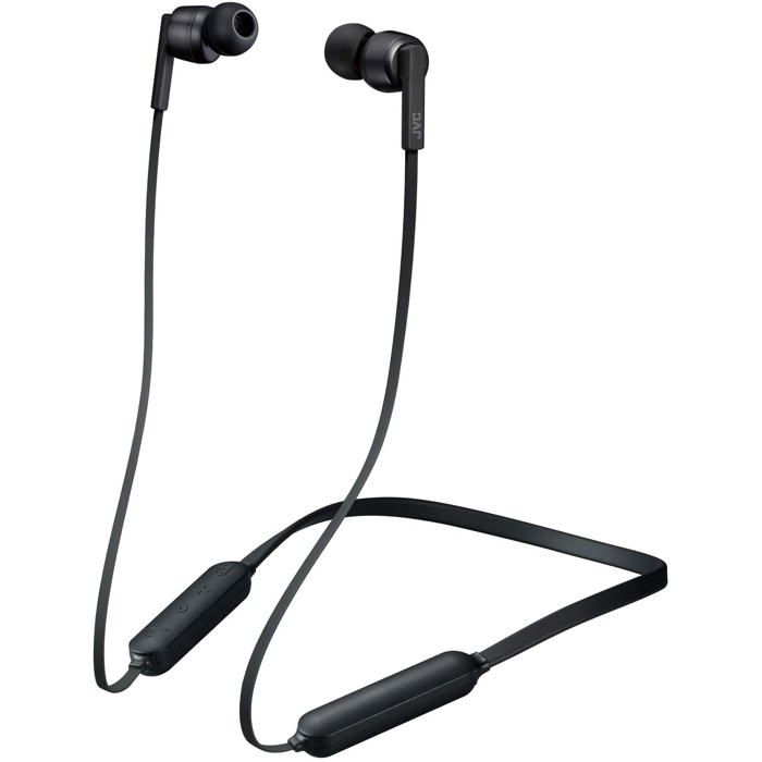 Ecouteurs bluetooth intra-auriculaires avec télécommande 3 boutons et micro JVC HA-FX65BN-BU Noir