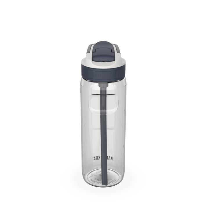 KAMBUKKA Gourde en Tritan (750ml) - Étanche - Anti-tâches / Odeurs - Lavable au Lave-vaiselle - Bouteille Anti-déversements - Clear