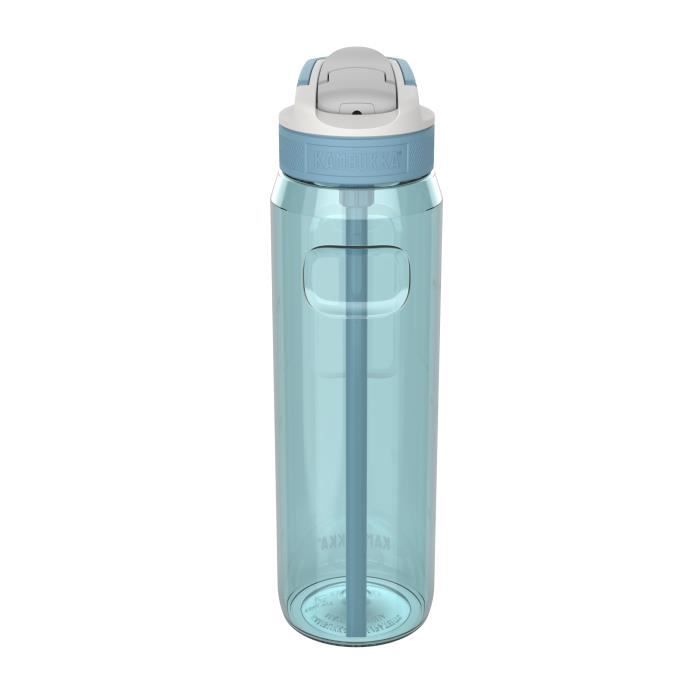 KAMBUKKA Gourde en Tritan (1L) - Étanche - Anti-tâches et Odeurs - Lavable au Lave-vaiselle - Bouteille Anti-déversements - Bleu