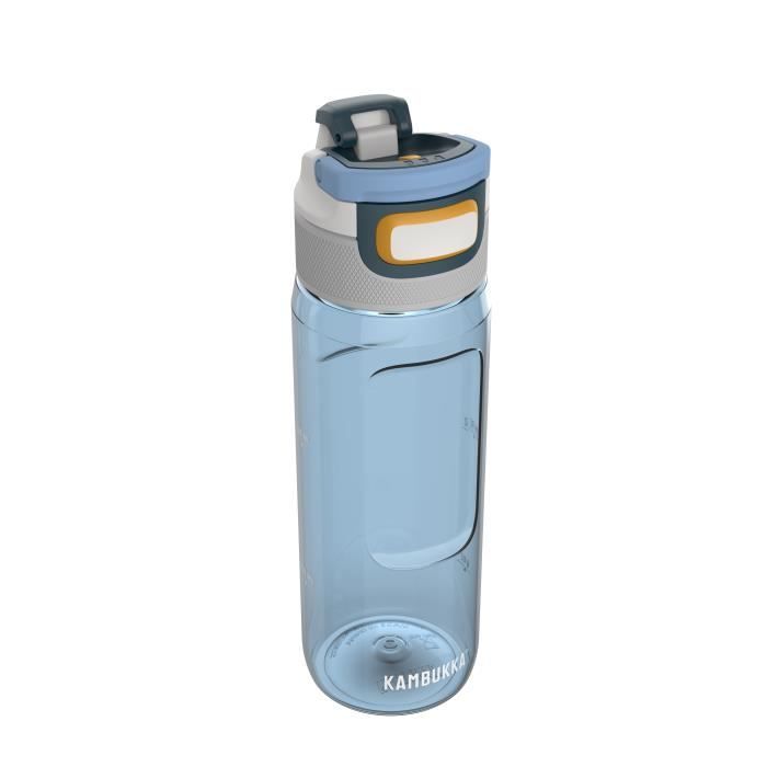 KAMBUKKA Bouteille en Tritan (750ml) - Étanche - Anti-tâches et Odeurs - Lavable au Lave-vaiselle - Gourde Anti-déversements - Bleu
