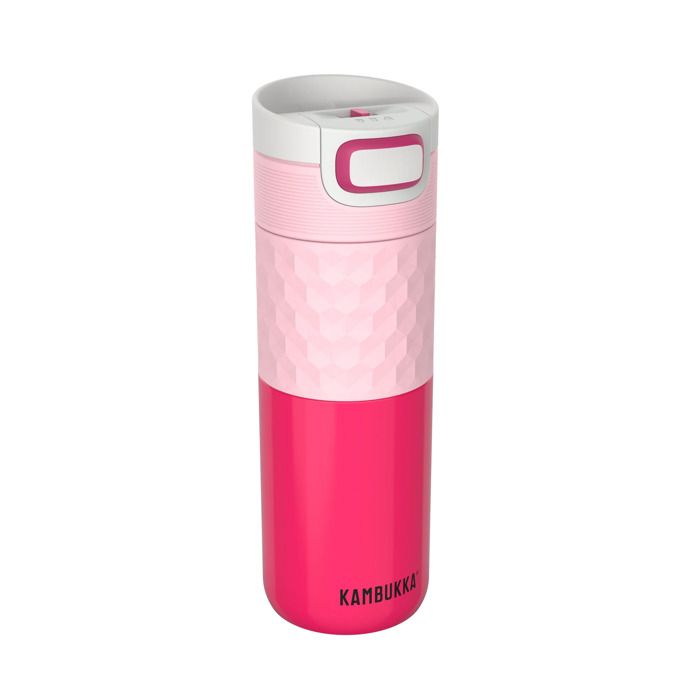 KAMBUKKA - Gourde Isotherme 500ml - Thermos Etanche: Boissons Chaudes et Froides - Fond Antidérapant - Acier Inoxydable - Diva Pink