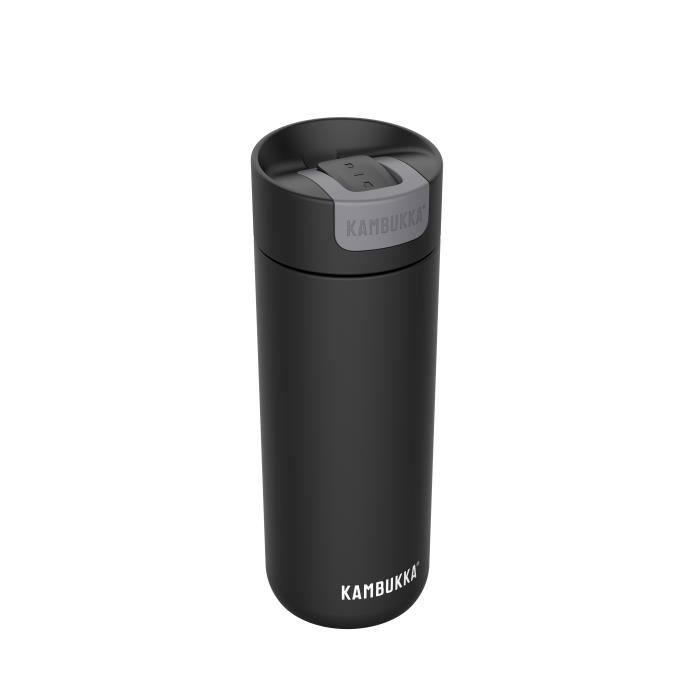 Gourde Isotherme - KAMBUKKA - 500ml - Acier Inoxydable - Matte Black - Antidérapant