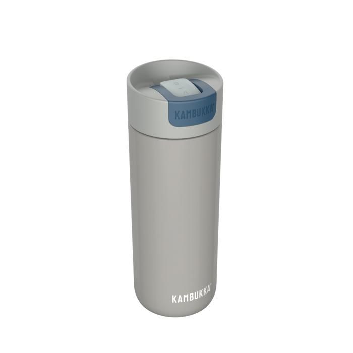 Gourde Isotherme - KAMBUKKA - Olympus 500ml - Acier Inoxydable - Antidérapant - Gris