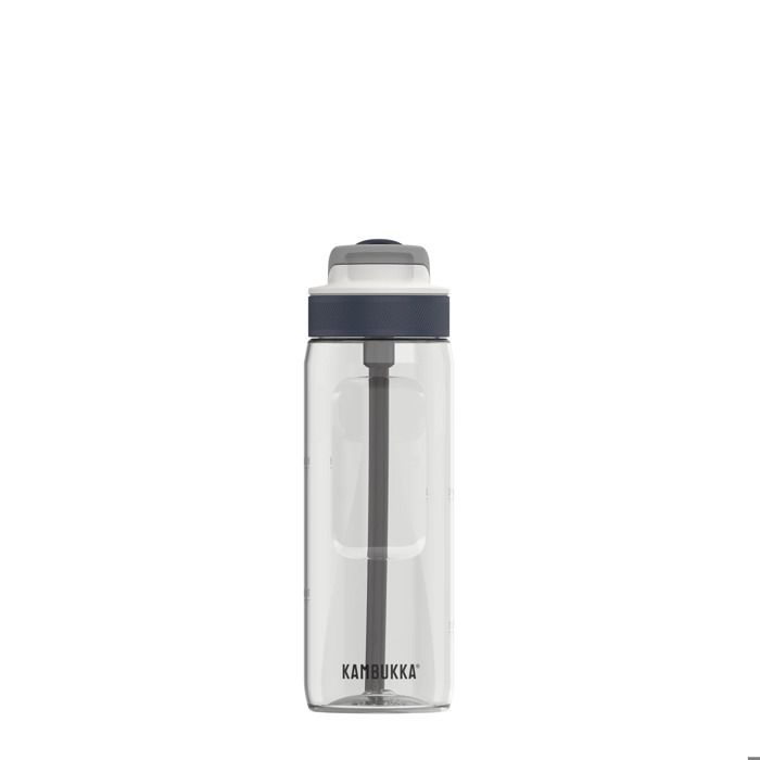 KAMBUKKA Gourde en Tritan (750ml) - Étanche - Anti-tâches - Odeurs - Lavable au Lave-vaiselle - Bouteille Anti-déversements - Clear