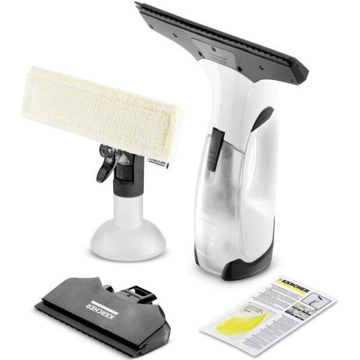 NEW KARCHER WV 2 Plus - Nettoyeur de vitres - 2 raclettes (170 mm + 280 mm) - Autonomie 35 min - Nettoie jusqu'à 105m² (35