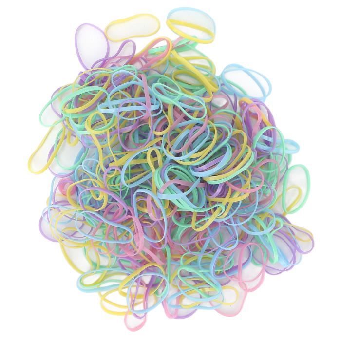 keenso Bandes de cheveux en plastique Élastiques à cheveux en plastique Bandes de cheveux élastiques épais et colorés pour la