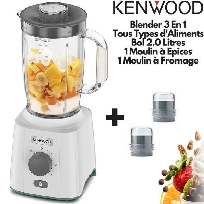 BLENDER KENWOOD BLP41.F0 2L 650W + 2 MOULINS