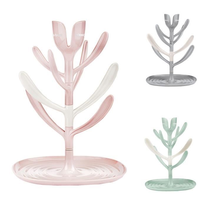 Kikkaboo Egouttoir pour biberons Tulipe pour 8 biberons, gobelets, accessoires [Pink]