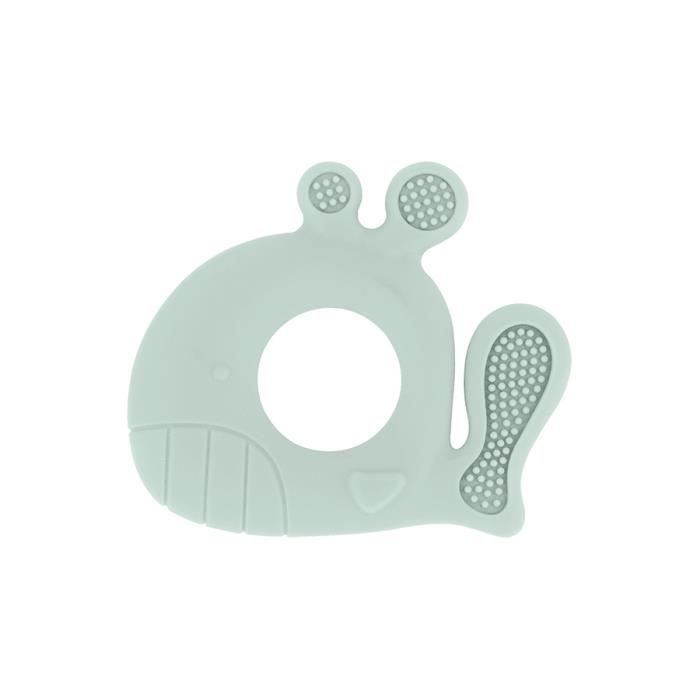 Anneau de dentition en silicone Baleine Mint