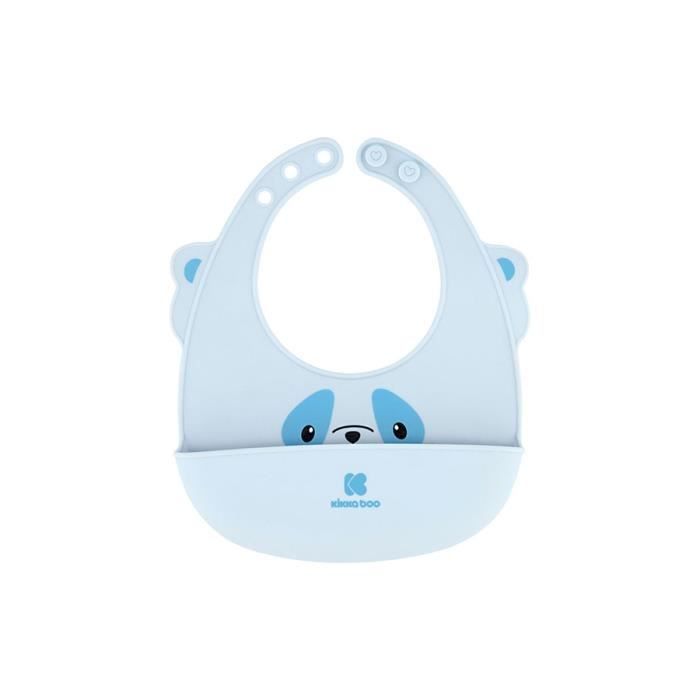 Bavoir en silicone Bleu