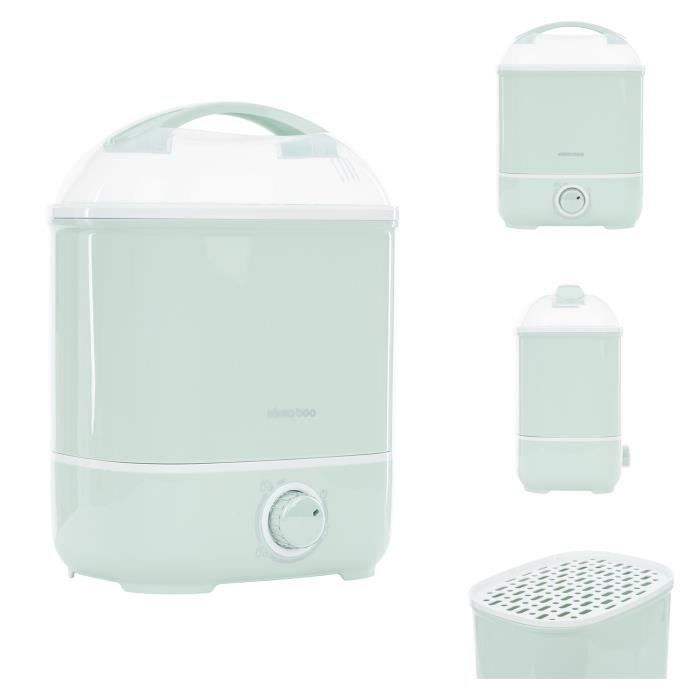 Kikkaboo Stérilisateur Séchoir Cleo électrique 6 biberons Bouton interrupteur [Vert]