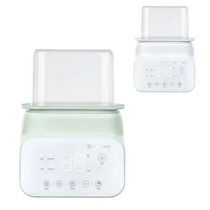 Kikkaboo Double chauffe-biberon Handy 4 en 1 Chauffage Stérilisation Veilleuse [Vert]