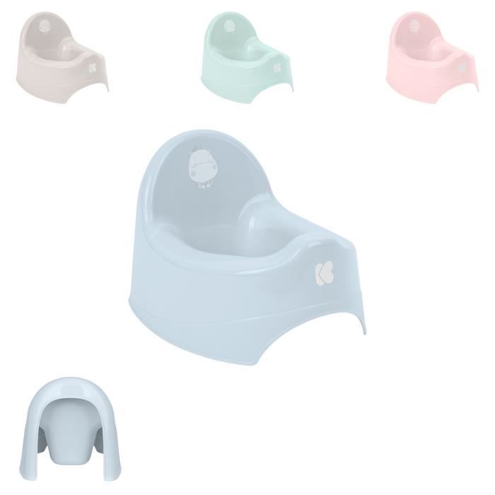 Kikkaboo Pot Hippo antidérapant, extrêmement léger, facile à nettoyer dès 1 an [Bleu]