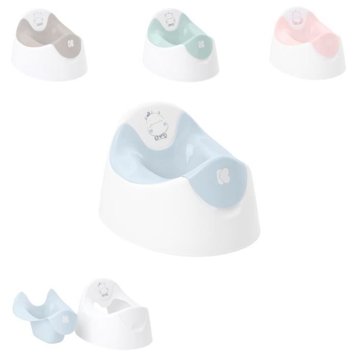 Kikkaboo Pot Hippo, récipient amovible, nettoyage facile, base antidérapante [Bleu]