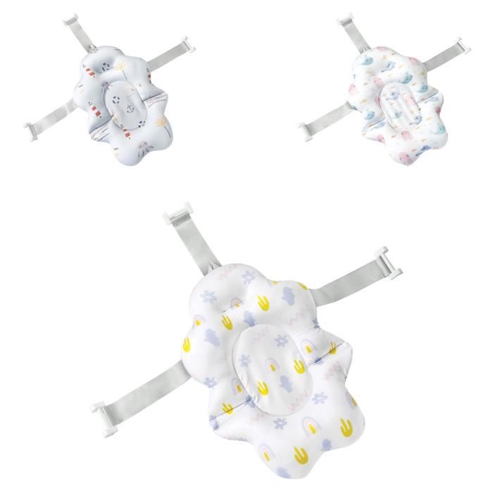 Kikkaboo Baby Coussin bain Nubo Support baignoire Aide au bain Clips plastique [Jaune]