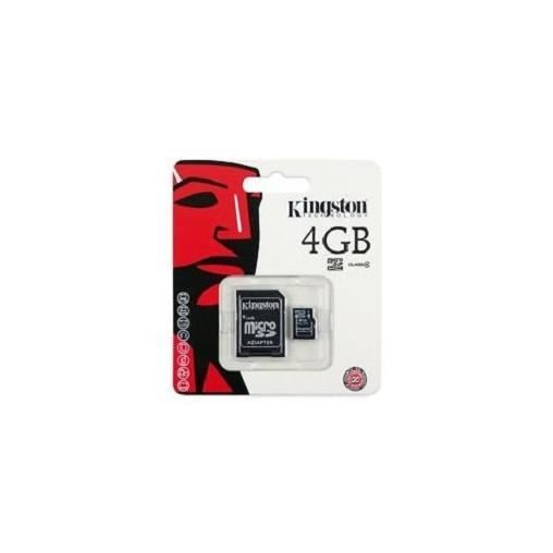 CARTE MÉMOIRE KINGSTON 4GO MICRO SD SDHC / SDXC