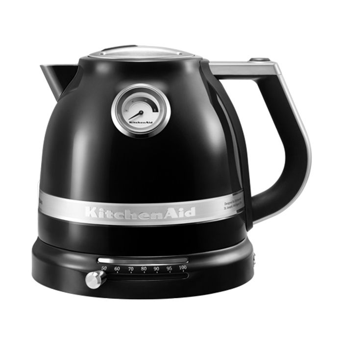 Bouilloire - KITCHEN AID - Noire rétro - 2400 Watt - 1,5L - Double parois - Température réglable