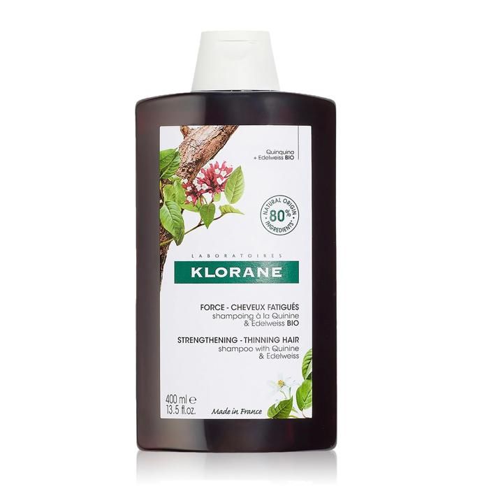 Cheveux-Klorane Shampoing Fortifiant À La Quinine Et Edelweiss Bio  Chute de Cheveux Fatigués 400 ml