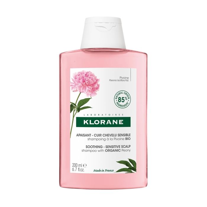Cheveux-Klorane Pivoine Bio Shampooing Apaisant Cuir Chevelu Sensible 200 ml