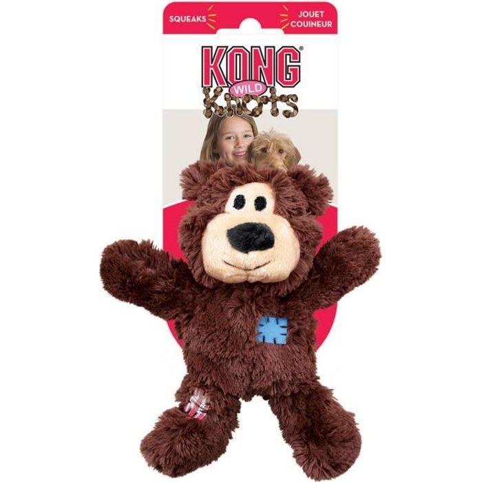 KONG Ours en peluche WildKnots Bears S-M - Pour chien
