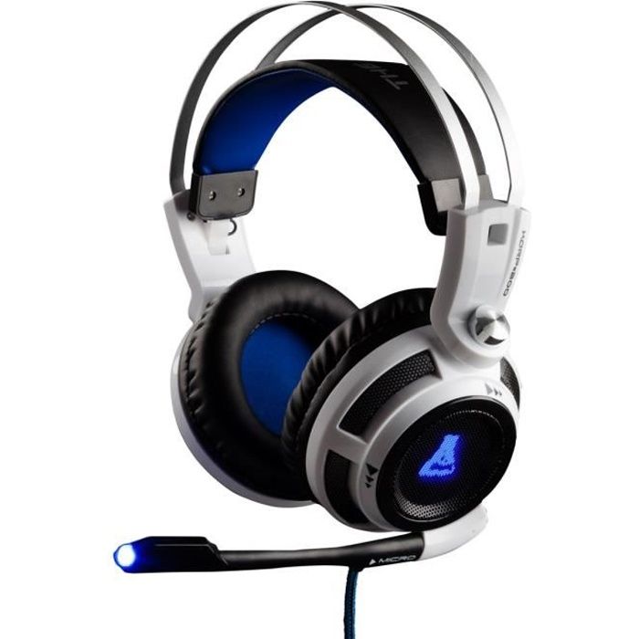 Casque-Micro Gamer THE G-LAB KORP#200 Filaire - Rétroéclairé - PC/MAC/PS4/XBox One/Mobile
