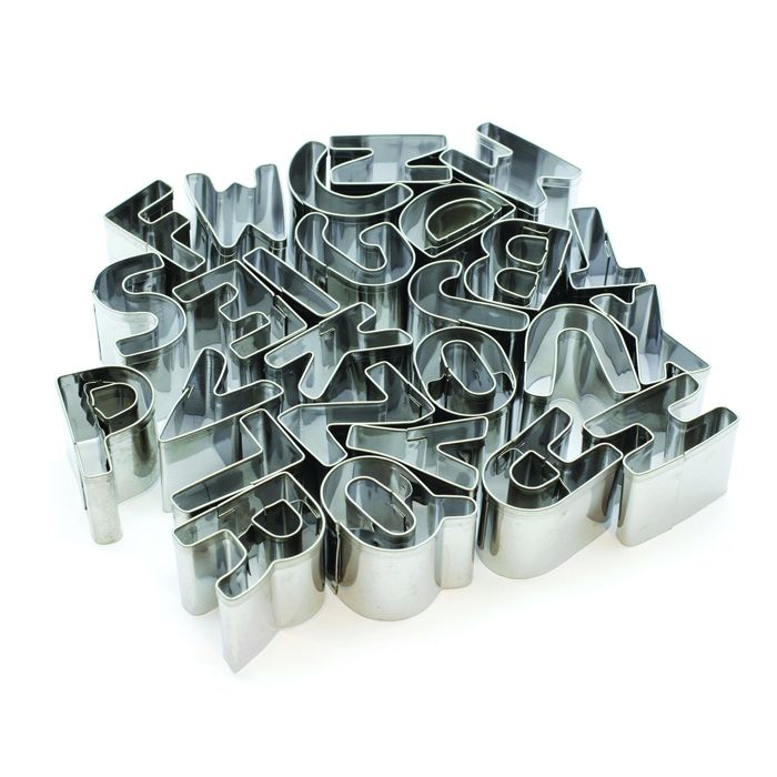 Set de 26 Emporte-Pièces Alphabet en Inox