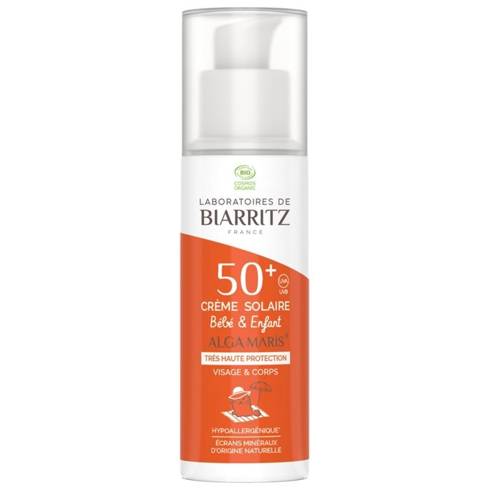 Crème solaire - Laboratoires de Biarritz - SPF50+ - Enfant - Bio - 100ml